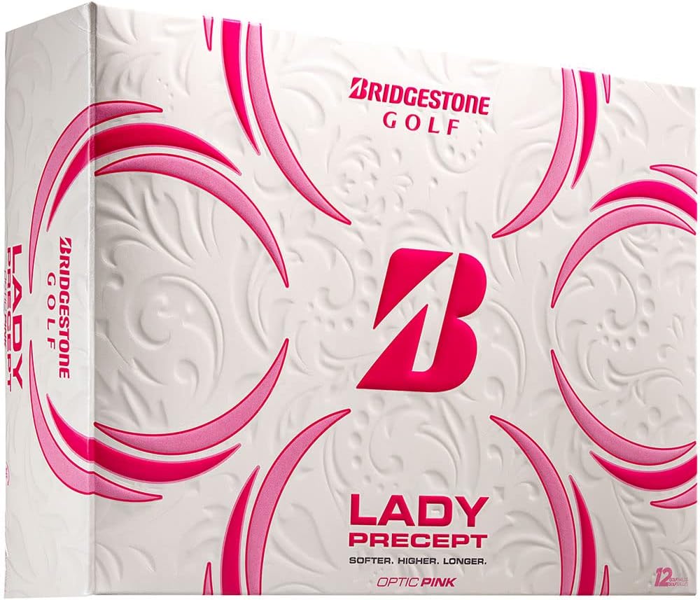 Golf Balls, 2021 Lady Precept Pink, Rubber