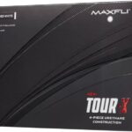 Maxfli 2023 Tour X White Golf Balls- 12 Pack- Center Gravity Balanced, Soft Cast Urethane, Fast Core, Dual Lonomer Mantle,Tetrahedron Dimple Pattern