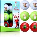 Outus Golf Ball Box Gift 6 Pack Funny Gift Golf Ball Celebrate The Season with Fun Holiday for Golf Lovers Men Women