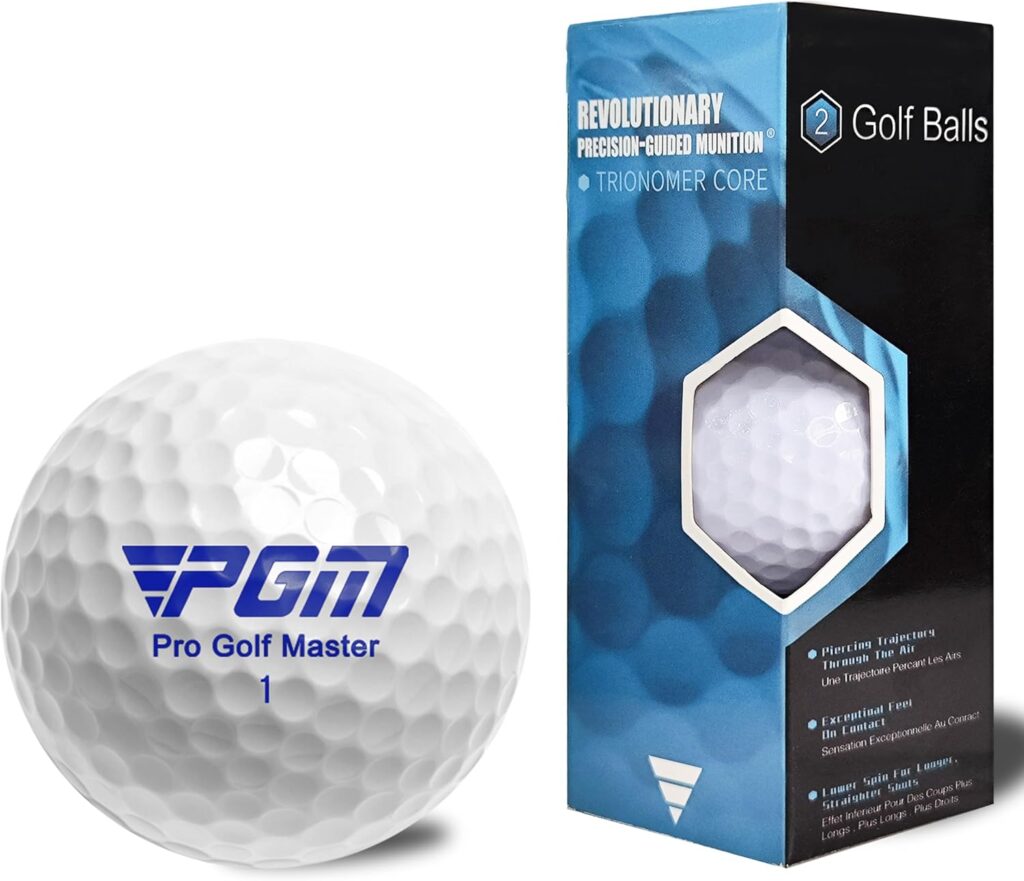 PGM Premium Golf Balls – Performance Golf Ball for Distance and Straighter Shots – Two Layers Golf Ball Designed for Advanced Golfers