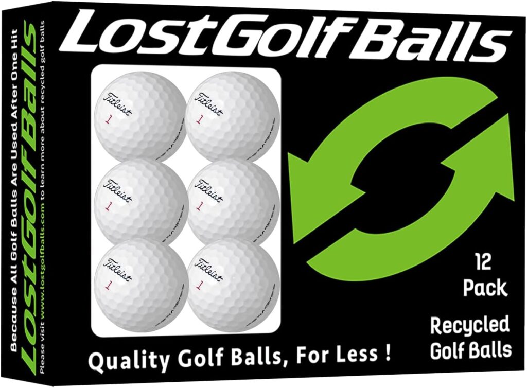 Titleist Pro V1x Golf Balls (12 Pack) – Mint Quality, Used Golf Balls Refinished by Lostgolfballs.com, Like New with No Logos